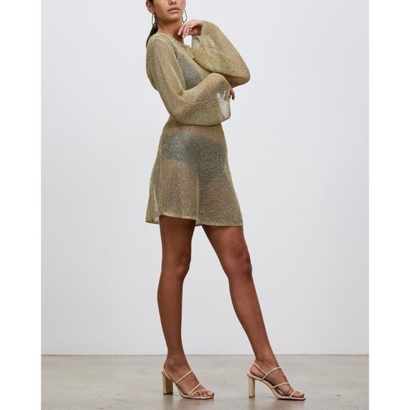 Cult Gaia Hazen Knit Dress in Gold - Picture 13 of 16